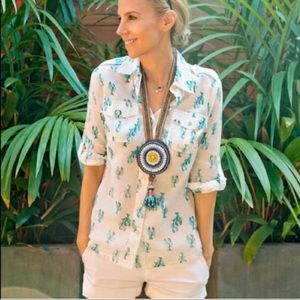 Tory Burch Brigitte Lobster Voile’ Blouse